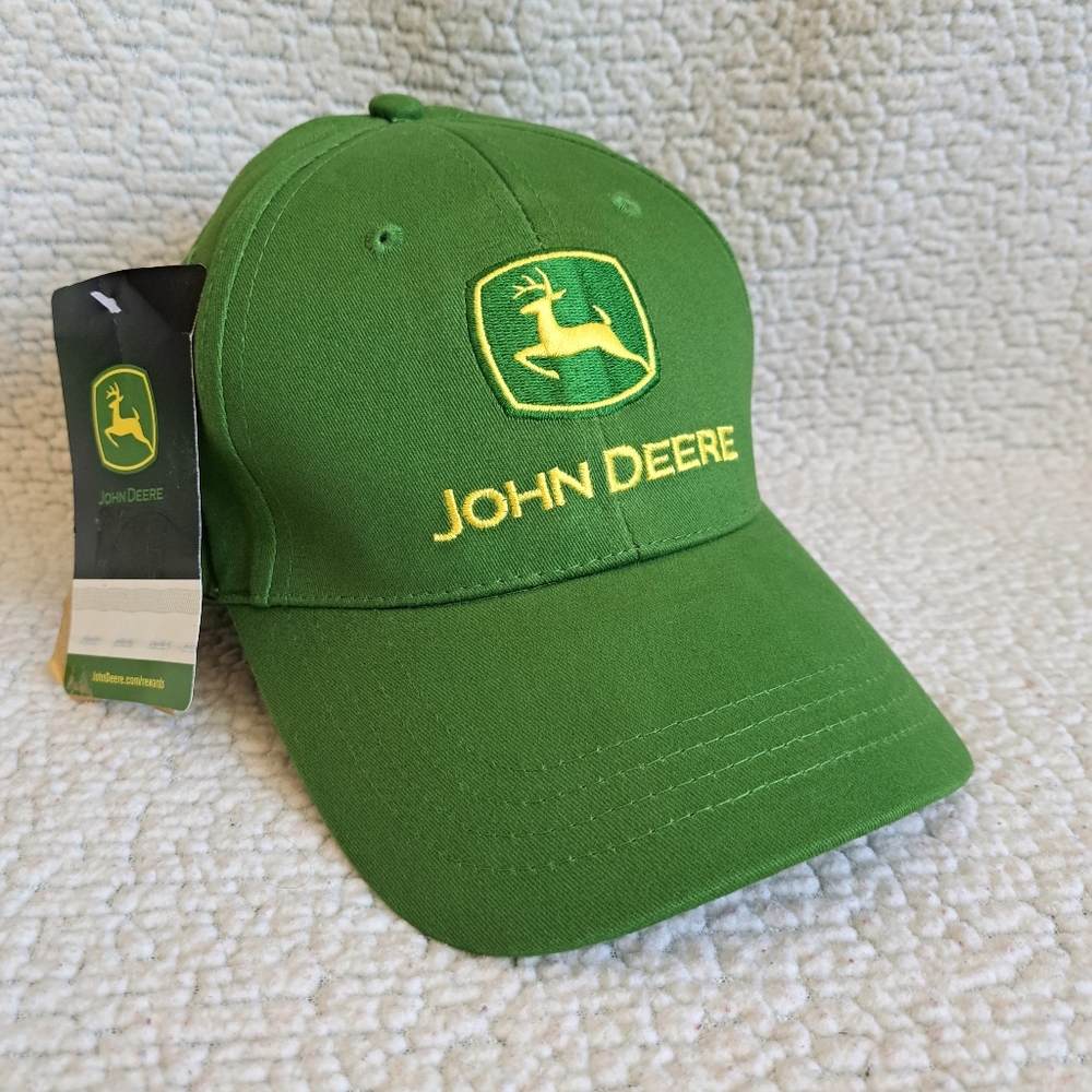 John Deere Hat with Adjustable Head Strap
